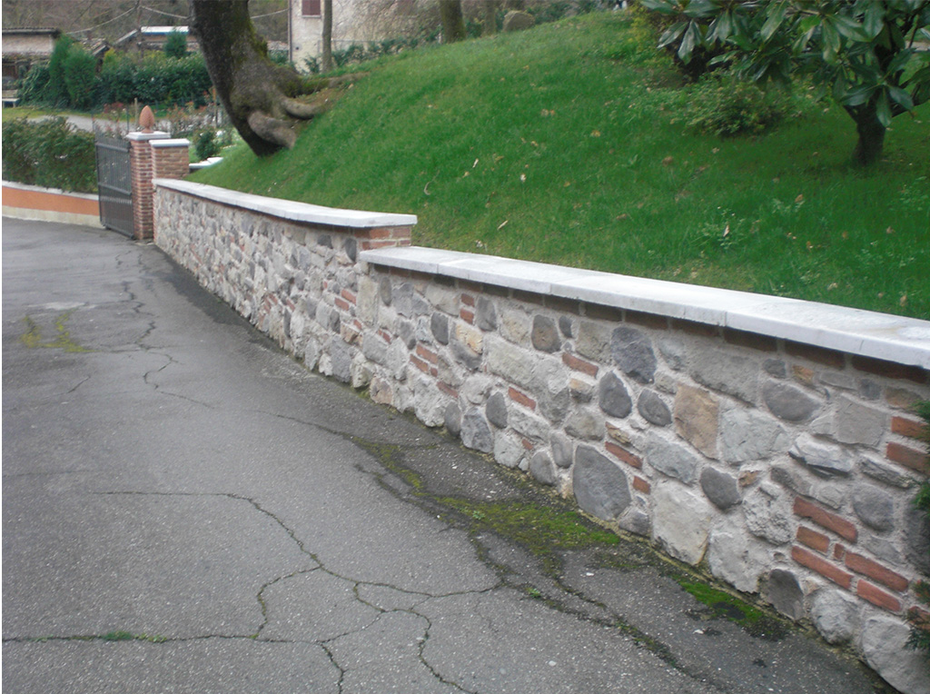Geopietra, rivestimento esterno muretto